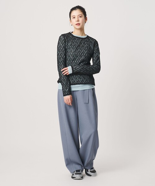 BEAUTY&YOUTH UNITED ARROWS（ビューティーアンドユースユナイテッドアローズ）の「フラワーレース プルオーバー（Tシャツ/カットソー・レディース・ブラック/ホワイト/イエロー/コバルトブルー・FREE）」の17枚目の写真