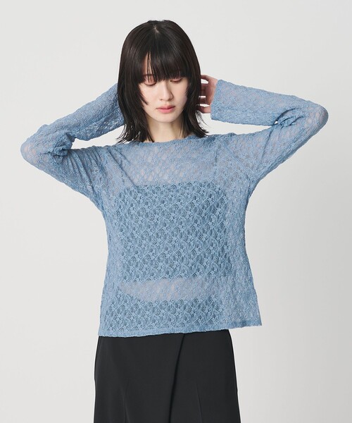 BEAUTY&YOUTH UNITED ARROWS（ビューティーアンドユースユナイテッドアローズ）の「フラワーレース プルオーバー（Tシャツ/カットソー・レディース・ブラック/ホワイト/イエロー/コバルトブルー・FREE）」の19枚目の写真