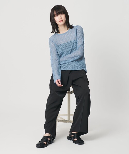 BEAUTY&YOUTH UNITED ARROWS（ビューティーアンドユースユナイテッドアローズ）の「フラワーレース プルオーバー（Tシャツ/カットソー・レディース・ブラック/ホワイト/イエロー/コバルトブルー・FREE）」の20枚目の写真