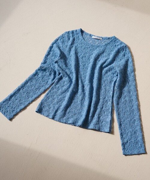 BEAUTY&YOUTH UNITED ARROWS（ビューティーアンドユースユナイテッドアローズ）の「フラワーレース プルオーバー（Tシャツ/カットソー・レディース・ブラック/ホワイト/イエロー/コバルトブルー・FREE）」の21枚目の写真