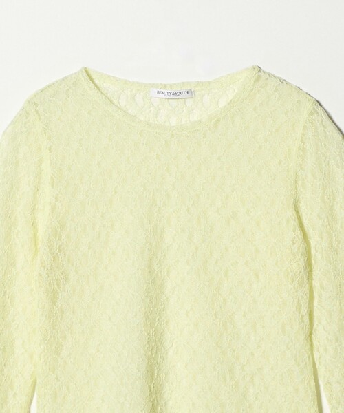 BEAUTY&YOUTH UNITED ARROWS(ビューティーアンドユースユナイテッドアローズ)の「フラワーレース プルオーバー(Tシャツ/カットソー・レディース・ブラック/ホワイト/イエロー/コバルトブルー・FREE)」の21枚目の写真