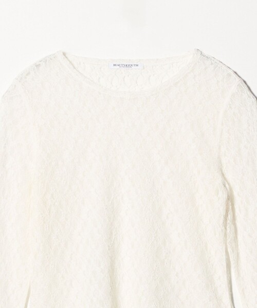 BEAUTY&YOUTH UNITED ARROWS(ビューティーアンドユースユナイテッドアローズ)の「フラワーレース プルオーバー(Tシャツ/カットソー・レディース・ブラック/ホワイト/イエロー/コバルトブルー・FREE)」の16枚目の写真