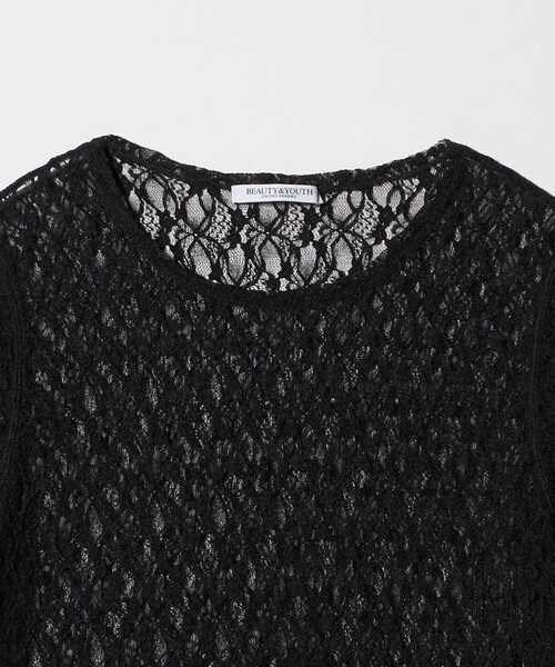 BEAUTY&YOUTH UNITED ARROWS(ビューティーアンドユースユナイテッドアローズ)の「フラワーレース プルオーバー(Tシャツ/カットソー・レディース・ブラック/ホワイト/イエロー/コバルトブルー・FREE)」の12枚目の写真