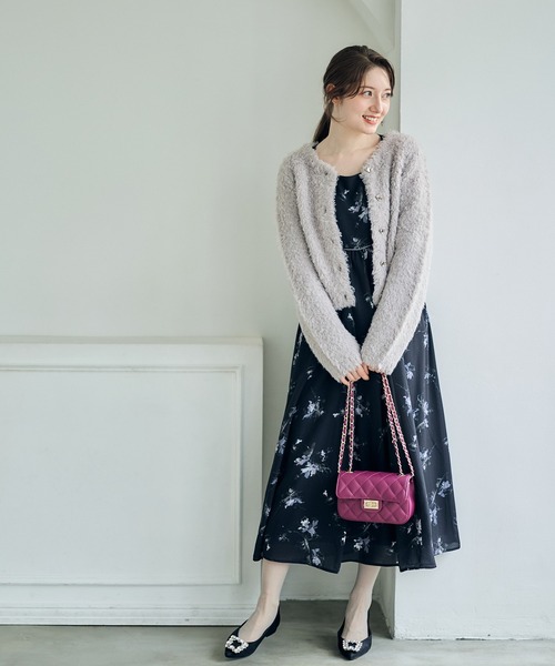 12Twelve Agenda(トゥエルブ アジェンダ)の「フェザータッチクルーネックカーディガン(カーディガン/ボレロ・レディース・ホワイト/グレー・M)」の14枚目の写真