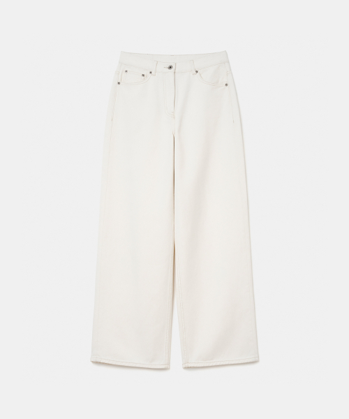 UNIFORM BRIDGE(ユニフォームブリッジ)の「denim pants wide fit 10oz(womens) natural(デニムパンツ・メンズ・その他・M/S)」の1枚目の写真