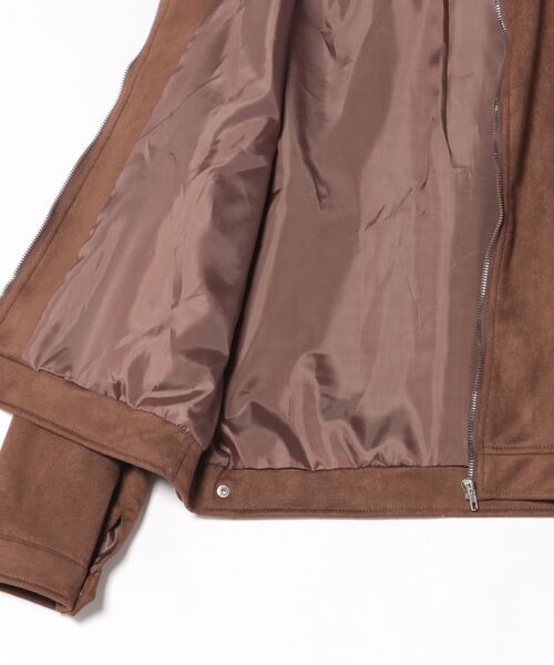Ritzy(リッツィー)の「フェイクスエード ジップブルゾン(ブルゾン・レディース・ブラウン・L/M)」の8枚目の写真