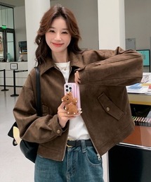 Ritzy（リッツィー）の「フェイクスエード ジップブルゾン（ブルゾン）」