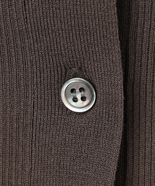 journal standard L'essage（ジャーナルスタンダードレサージュ）の「襟リブカーディガン（カーディガン/ボレロ・レディース・イエロー/ダークブルー/チャコールグレー・FREE）」の19枚目の写真