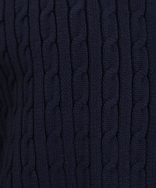 ASTORIA ODIER（アストリアオディール）の「スポンディッシュケーブルカーディガン（カーディガン/ボレロ・レディース・グリーン/アイボリー/ネイビー・MEDIUM）」の21枚目の写真