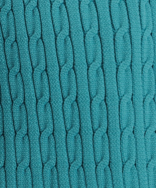 ASTORIA ODIER（アストリアオディール）の「スポンディッシュケーブルカーディガン（カーディガン/ボレロ・レディース・グリーン/アイボリー/ネイビー・MEDIUM）」の22枚目の写真