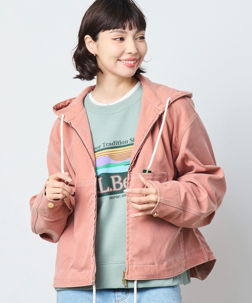 L.L.Bean(エルエルビーン)の「【JAPAN EDITION】プロスペクト・ハーバー・フーディ・ジャケット(その他アウター・レディース・グレイッシュベージュ/インディゴブルー/タン/ピンク・MEDIUM)」の22枚目の写真