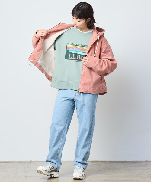 L.L.Bean(エルエルビーン)の「【JAPAN EDITION】プロスペクト・ハーバー・フーディ・ジャケット(その他アウター・レディース・グレイッシュベージュ/インディゴブルー/タン/ピンク・MEDIUM)」の11枚目の写真