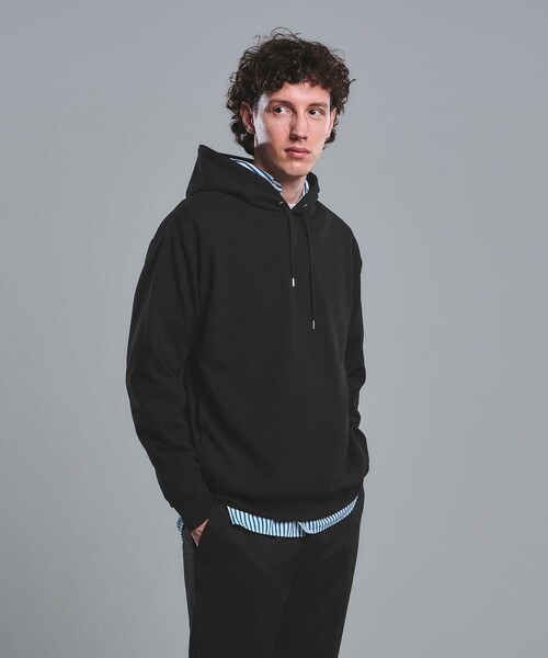 green label relaxing(グリーンレーベルリラクシング)の「アムンゼン ツイル フーディ パーカー -UVカット・吸水速乾・抗菌-(パーカー・メンズ・ライトグレー/ブラック/ケリーグリーン・S/M/XL/L)」の1枚目の写真