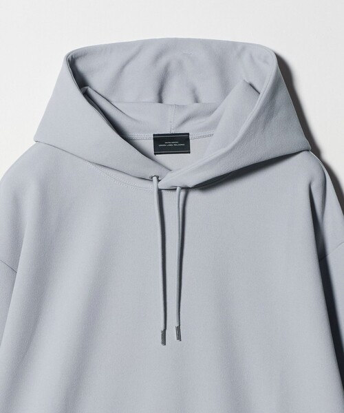 green label relaxing(グリーンレーベルリラクシング)の「アムンゼン ツイル フーディ パーカー -UVカット・吸水速乾・抗菌-(パーカー・メンズ・ライトグレー/ブラック/ケリーグリーン・S/M/XL/L)」の19枚目の写真