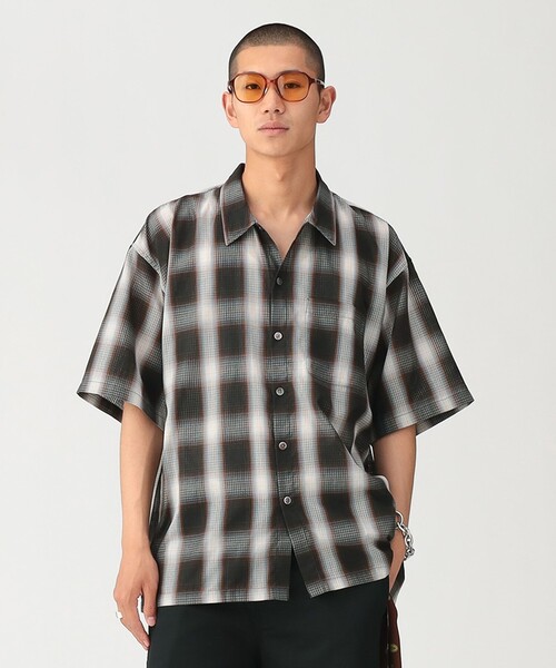 BEAMS(ビームス)の「オンブレチェック ミニレギュラーカラーシャツ【リラックスフィット】(シャツ/ブラウス・メンズ・ブラック/ホワイト・S/M/L/XL)」の17枚目の写真