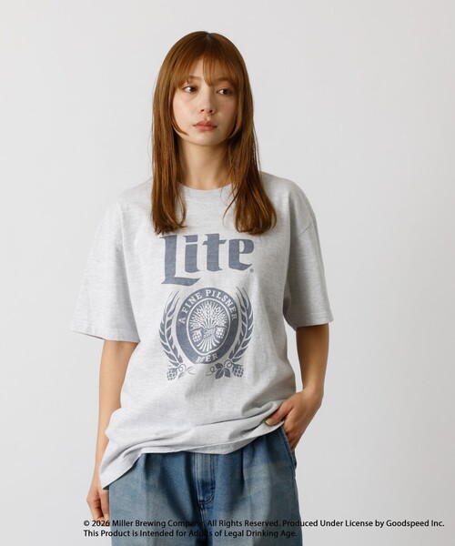 GOOD ROCK SPEED(グッドロックスピード)の「【GOOD ROCK SPEED/グッドロックスピード】Miller Lite Tshirt/ミラーライトTシャツシリーズ(Tシャツ/カットソー・メンズ・ホワイト系その他/グレー系その他/ホワイト系その他2・M/L/XL)」の3枚目の写真