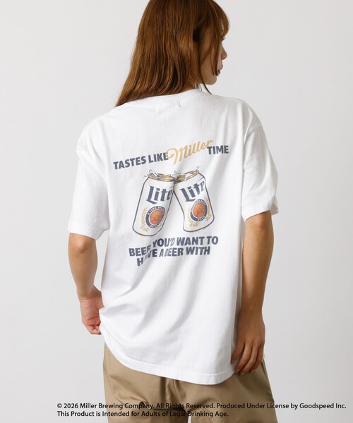GOOD ROCK SPEED(グッドロックスピード)の「【GOOD ROCK SPEED/グッドロックスピード】Miller Lite Tshirt/ミラーライトTシャツシリーズ(Tシャツ/カットソー・メンズ・ホワイト系その他/グレー系その他/ホワイト系その他2・M/L/XL)」の1枚目の写真