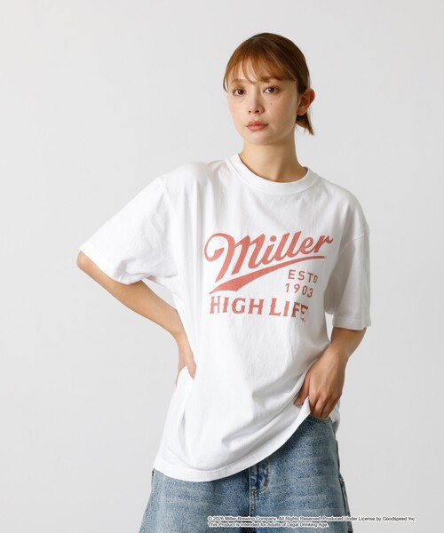 GOOD ROCK SPEED(グッドロックスピード)の「【GOOD ROCK SPEED/グッドロックスピード】Miller Lite Tshirt/ミラーライトTシャツシリーズ(Tシャツ/カットソー・メンズ・ホワイト系その他/グレー系その他/ホワイト系その他2・M/L/XL)」の2枚目の写真