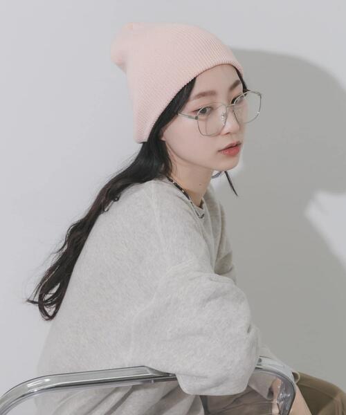 SMELLY（スメリー）の「コットンリブビーニー（ニットキャップ/ビーニー・レディース・ピンク/ブラック/アイボリー/グレー・-）」の22枚目の写真