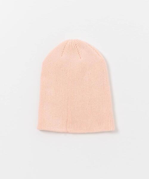 SMELLY（スメリー）の「コットンリブビーニー（ニットキャップ/ビーニー・レディース・ピンク/ブラック/アイボリー/グレー・-）」の9枚目の写真