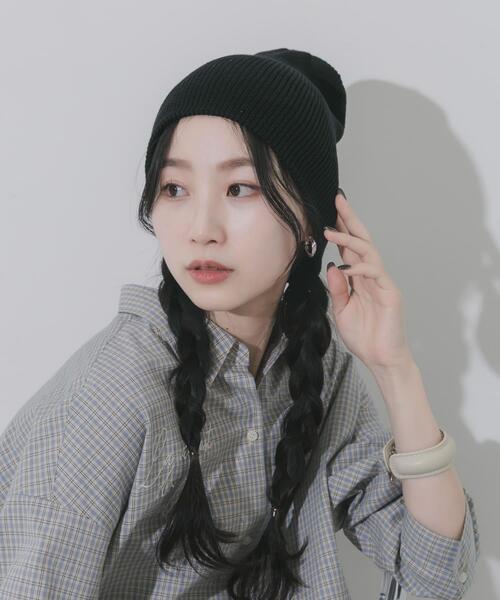 SMELLY（スメリー）の「コットンリブビーニー（ニットキャップ/ビーニー・レディース・ピンク/ブラック/アイボリー/グレー・-）」の21枚目の写真