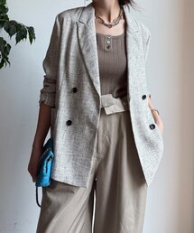 DouDou | シアーツイードダブルジャケット(テーラードジャケット)