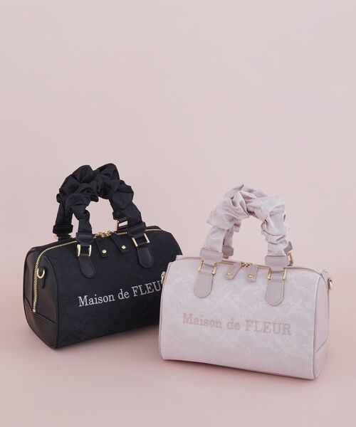 Maison de FLEUR（メゾンドフルール）の「レース2Wayボストンバッグ（ハンドバッグ・レディース・ブラック/ピンク・FREE）」の16枚目の写真
