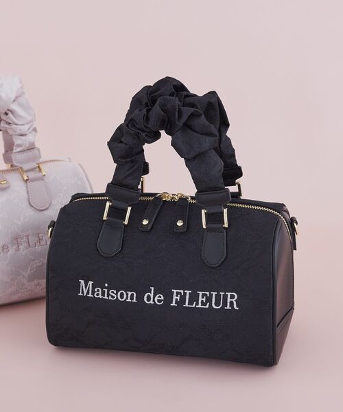 Maison de FLEUR（メゾンドフルール）の「レース2Wayボストンバッグ（ハンドバッグ・レディース・ブラック/ピンク・FREE）」の17枚目の写真