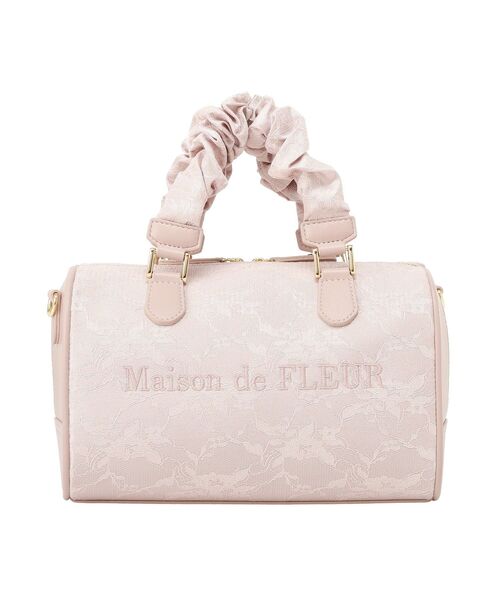 Maison de FLEUR（メゾンドフルール）の「レース2Wayボストンバッグ（ハンドバッグ・レディース・ブラック/ピンク・FREE）」の19枚目の写真