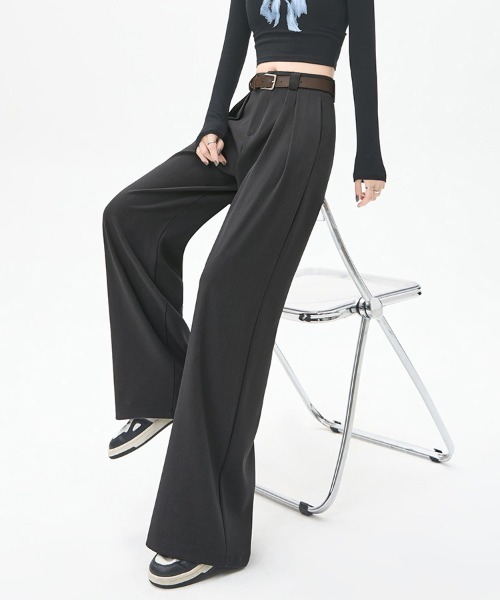 ReRe（リリ）の「タック入りワイドパンツ（その他パンツ・レディース・ブラウン/グレー/ブラック・SMALL/MEDIUM/LARGE/X-LARGE）」の10枚目の写真
