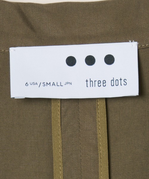 three dots(スリードッツ)の「フィブリオ 半袖ジャケット(その他アウター・レディース・ブラウン系その他/ブラック系その他/ベージュ・SMALL)」の7枚目の写真