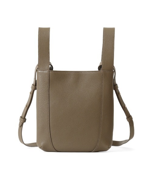 PELLE MORBIDA（ペッレモルビダ）の「Vela（ヴェーラ）VE104スリムショルダーバッグ（ショルダーバッグ・レディース・グレイッシュベージュ/アイボリー/ライトブルー/ベージュ・FREE）」の4枚目の写真