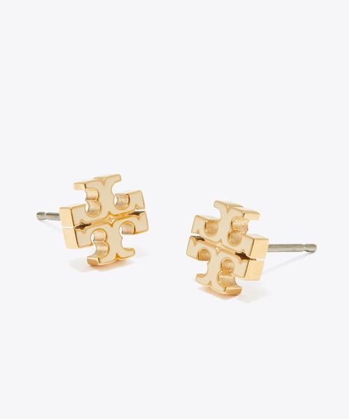 TORY BURCH(トリーバーチ)の「アイコン エナメル スモール スタッズピアス(ピアス(両耳用)・レディース・ブラック/ホワイト/ピンク/シルバー系・ONE SIZE)」の1枚目の写真