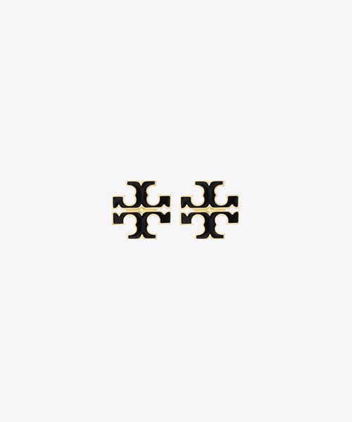 TORY BURCH(トリーバーチ)の「アイコン エナメル スモール スタッズピアス(ピアス(両耳用)・レディース・ブラック/ホワイト/ピンク/シルバー系・ONE SIZE)」の6枚目の写真