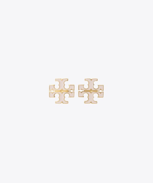 TORY BURCH(トリーバーチ)の「アイコン エナメル スモール スタッズピアス(ピアス(両耳用)・レディース・ブラック/ホワイト/ピンク/シルバー系・ONE SIZE)」の7枚目の写真
