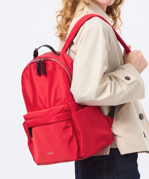 MACKINTOSH PHILOSOPHY（ﾏｯｷﾝﾄｯｼｭ ﾌｨﾛｿﾌｨｰ）の「8ポケットバックパック（バックパック/リュック・レディース・ベージュ/レッド系その他2/ブラック・FREE）」の4枚目の写真