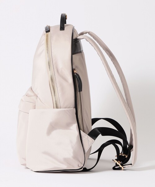 MACKINTOSH PHILOSOPHY（ﾏｯｷﾝﾄｯｼｭ ﾌｨﾛｿﾌｨｰ）の「8ポケットバックパック（バックパック/リュック・レディース・ベージュ/レッド系その他2/ブラック・FREE）」の6枚目の写真