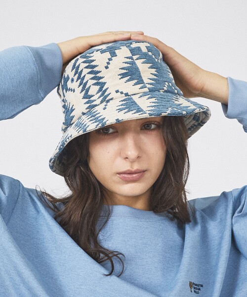 PENDLETON(ペンドルトン)の「【PENDLETON / ペンドルトン】GOBELINS HAT/ゴブラン バケットハット/ユニセックス/【WEB限定】(ハット・メンズ・ブルー/ブラック・フリー)」の1枚目の写真