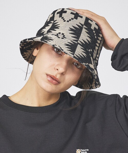PENDLETON(ペンドルトン)の「【PENDLETON / ペンドルトン】GOBELINS HAT/ゴブラン バケットハット/ユニセックス/【WEB限定】(ハット・メンズ・ブルー/ブラック・フリー)」の2枚目の写真