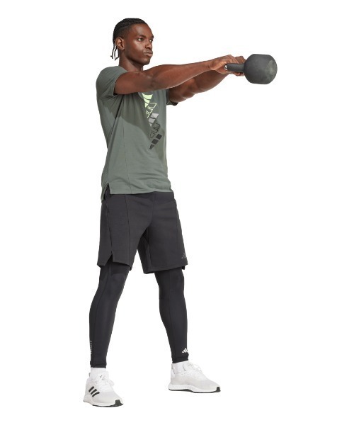 adidas（アディダス）の「アディダス adidas テックフィット コンプレッション トレーニング ロングレギンス（レギンス/スパッツ・メンズ・ブラック・L/LL/3L/M）」の5枚目の写真