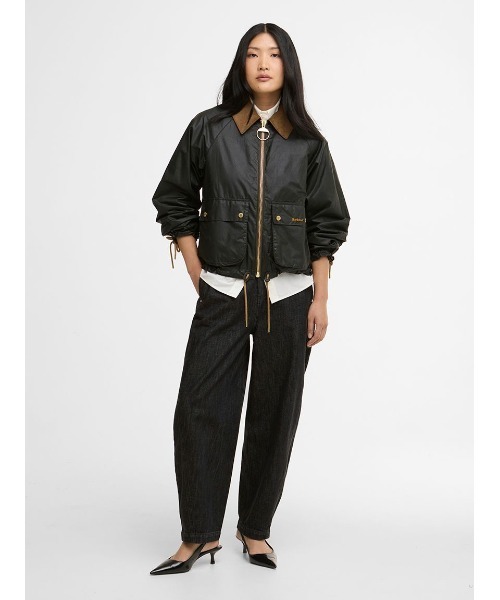 Barbour（バブアー）の「Marronワックスジャケット（レディース）（テーラードジャケット・レディース・グレー/オリーブ・8/10/12）」の3枚目の写真