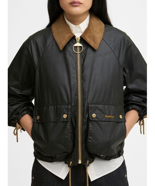 Barbour（バブアー）の「Marronワックスジャケット（レディース）（テーラードジャケット・レディース・グレー/オリーブ・8/10/12）」の7枚目の写真