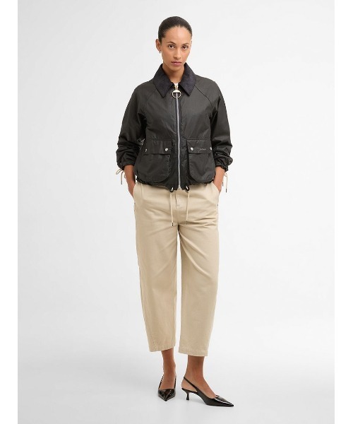 Barbour（バブアー）の「Marronワックスジャケット（レディース）（テーラードジャケット・レディース・グレー/オリーブ・8/10/12）」の8枚目の写真