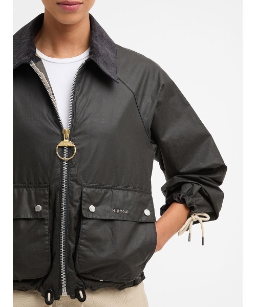 Barbour（バブアー）の「Marronワックスジャケット（レディース）（テーラードジャケット・レディース・グレー/オリーブ・8/10/12）」の12枚目の写真