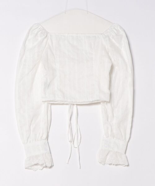 UP START(アップスタート)の「【LAMPOON】オフショルレースアップブラウス(シャツ/ブラウス・レディース・ホワイト・LARGE/MEDIUM/SMALL)」の12枚目の写真