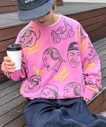 SOUNDSGOOOOD | 【SOUNDS GOOOOD】アソートフェイス柄ファンキースウェット(Tシャツ/カットソー)