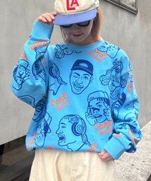 SOUNDSGOOOOD | 【SOUNDS GOOOOD】アソートフェイス柄ファンキースウェット(Tシャツ/カットソー)