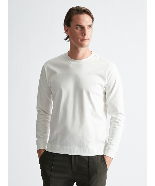AOURE(アウール)の「PABLO ロングスリーブ(Tシャツ/カットソー・メンズ・ブラック/ホワイト・SMALL/MEDIUM/LARGE/X-LARGE)」の1枚目の写真
