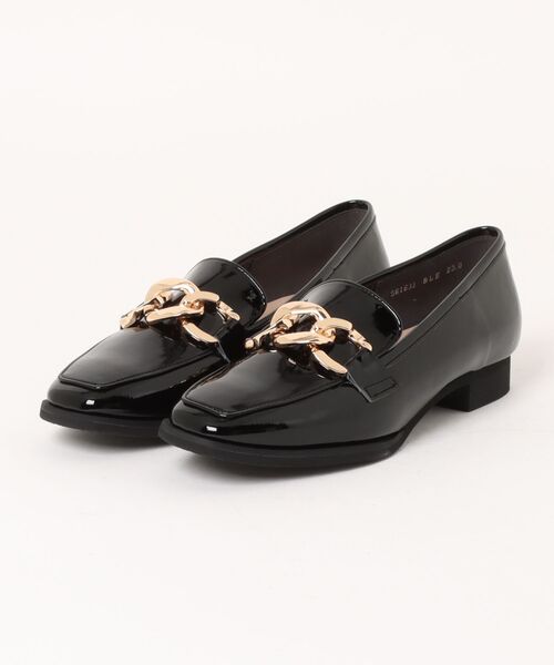 Bridget Birkin(ブリジットバーキン)の「【Bridget Birkin】チェーンアクセサリーローファー(561631)(ローファー・レディース・ブラック系その他/グレー系その他・22.5/24.5/24/23.5/23)」の6枚目の写真