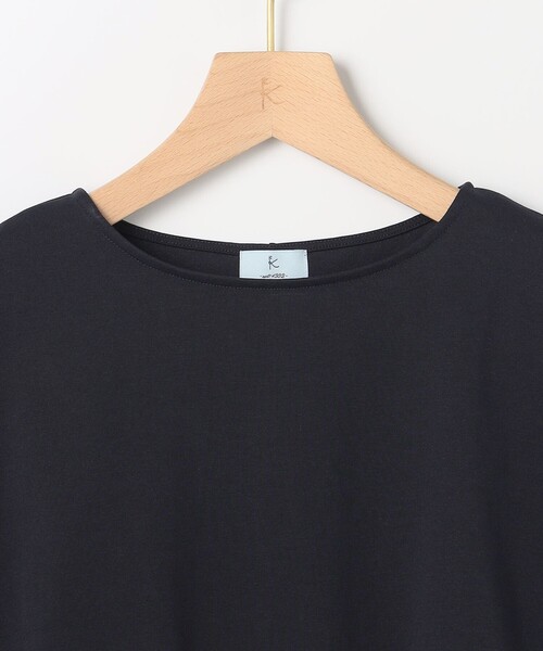 組曲 S(クミキョク チイサイサイズ)の「GIZAコットンチュールコンビ カットソー(Tシャツ/カットソー・レディース・ネイビー系2/ネイビー系/アイボリー系・S2)」の9枚目の写真